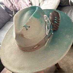 Custom Painted/Burnt Hat